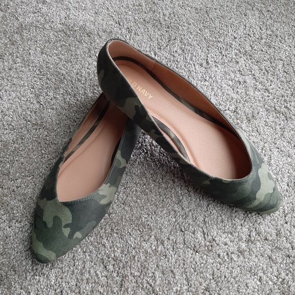Old Navy Womens Shoes Camo  Ballet Flats Size 8 - Picture 6 of 7